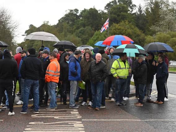 Wrightbus workers wait for news