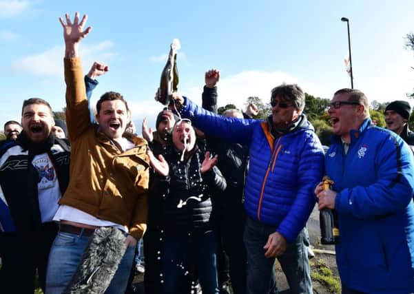 Wrightbus workers  celebrate as news breaks that a deal  was reached 'in principle' for Wrightbus sale.


Pic Colm Lenaghan/Pacemaker