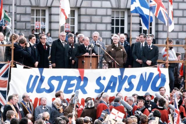 Unionism ultimately gained nothing from protests like that against the Anglo-Irish Agreement in 1985