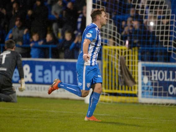 Ben Doherty netted his third goal in a week with a brace against Warrenpoint Town