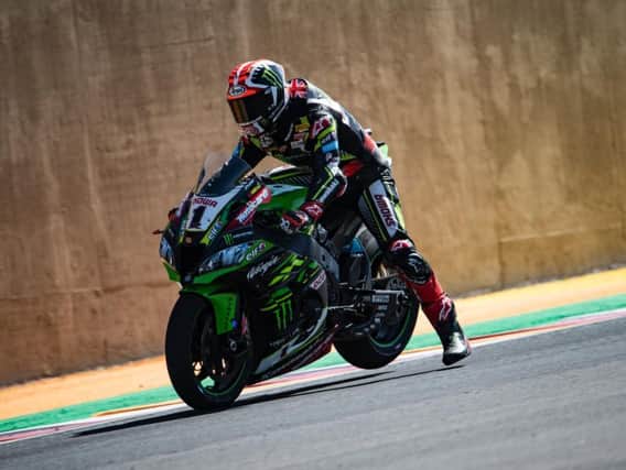 Jonathan Rea finished as the runner-up on his Kawasaki in the opening race at the San Juan circuit in Argentina on Saturday.