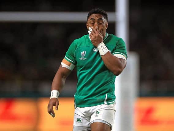 Ireland's Bundee Aki will miss the rest of the World Cup following his red card against Samoa