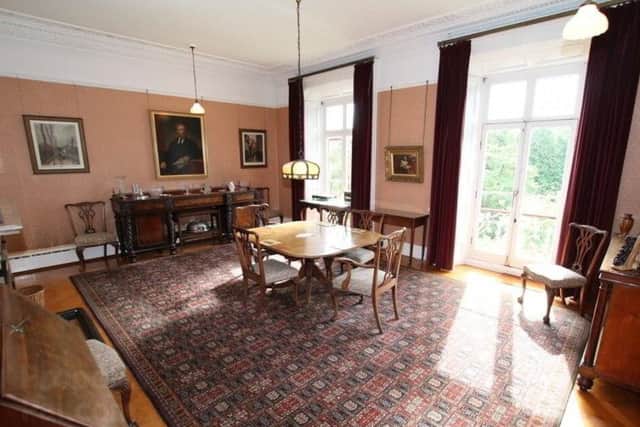 Internal accommodation includes five reception rooms