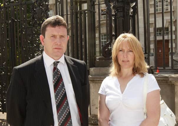 Colin Worton, pictured with his wife Barbara outside Belfast High Court.
