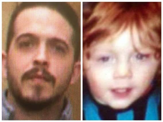 Convicted child killer, Liam Whoriskey and little three year-old toddler, Kayden McGuinness.