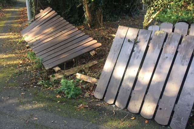 Fence belonging to an 87-year-old pensioner wrecked at the weekend