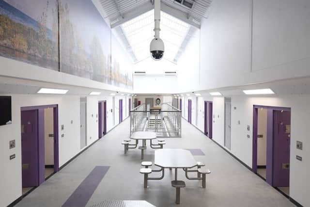 A new £54m accommodation block at Maghaberry Prison was officially opened today. Pictured is a general view of Davis House, Maghaberry. Picture: Michael Cooper