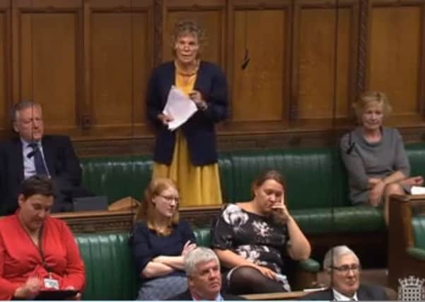Kate Hoey, the Ulster-born Labour MP for Vauxhall, speaks in the House of Commons debate on Brexit on September 3 2019. Screengrab from Parliament TV