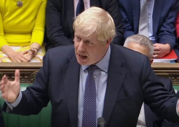 Prime Minister Boris Johnson speaks in the House of Commons, London, after MPs accepted the Letwin amendment, which seeks to avoid a no-deal Brexit on October 31.