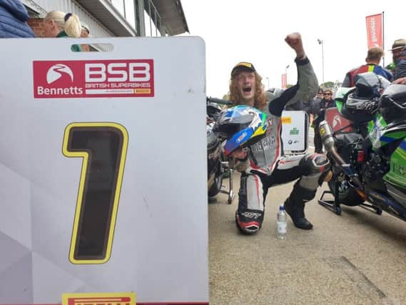 Korie McGreevy won the Pirelli National Superstock 600 Championship at Brands Hatch.
