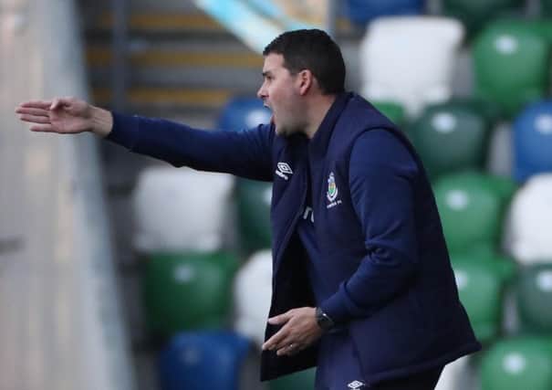 Linfield boss David Healy. Pic by Pacemaker.