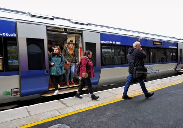 Translink says there is disruption for train passengers this morning, with knock on delays.
