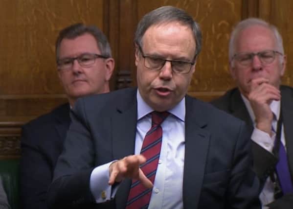 DUP deputy leader Nigel Dodds speaking in the House of Commons, London during the debate for the  European Union (Withdrawal Agreement) Bill: Second Reading. PA Photo.