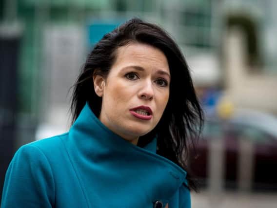 Grainne Teggart from Amnesty International outside Belfasts Crown Court after a woman from Northern Ireland who was prosecuted for buying abortion pills online for her teenage daughter has been formally acquitted after landmark reform of the region's laws