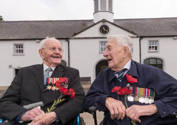 Second World War veterans Dave Mullin and Bob Lingwood helped launch this year's Poppy Appeal.
