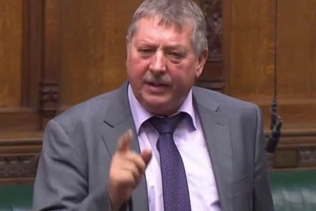 Sammy Wilson, DUP MP for East Antrim and the party's Brexit spokesperson, speaks in the House of Commons