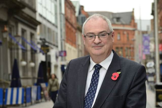 Steve Aiken, who is set to become new leader of the Ulster Unionist Party, pictured in Belfast city centre.
Photo: Arthur Allison/Pacemaker Press