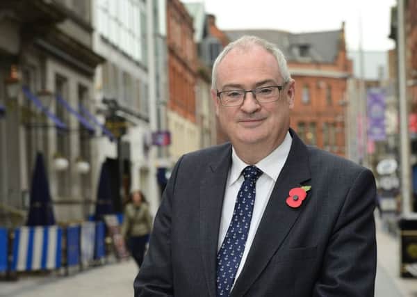 Steve Aiken, who is set to become new leader of the Ulster Unionist Party, pictured in Belfast city centre. 
Photo: Arthur Allison/Pacemaker Press