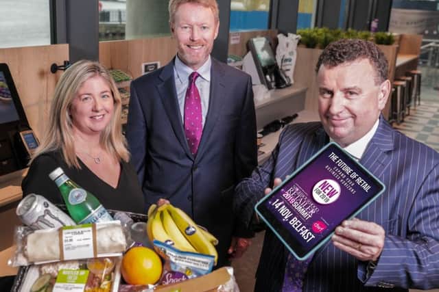 DWF partner/regional head of real estate and retail, food and hospitality Julie Galbraith, DWF executive partner Ken Rutherford and Bill Penton, managing director Penton Exhibitions