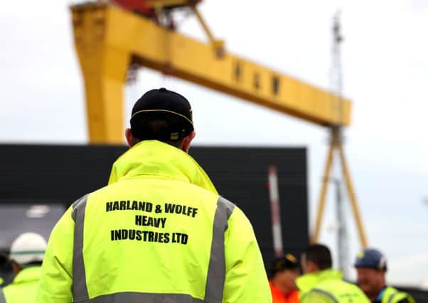 PACEMAKER PRESS BELFAST  3/10/2019  Staff at Harland and Wolff.  Photo Laura Davison/Pacemaker Press