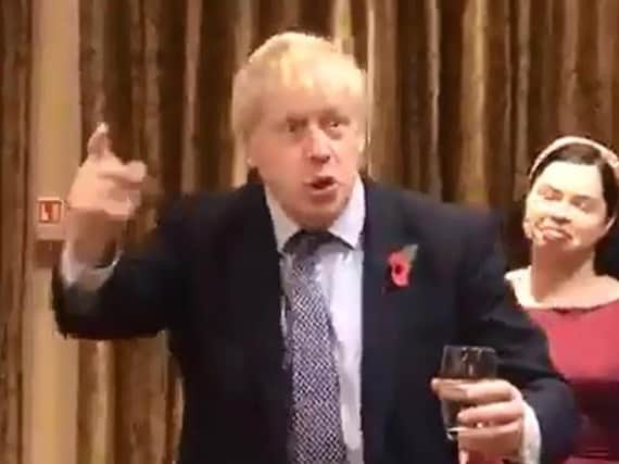 Prime Minister Boris Johnson was in Northern Ireland on Thursday evening. (Photo?Video courtesy of Manufacturing NI)