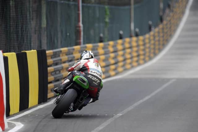 Michael Dunlop in action at the Macau Grand Prix on the PBM Kawasaki in 2011. Picture: Stephen Davison/Pacemaker Press.