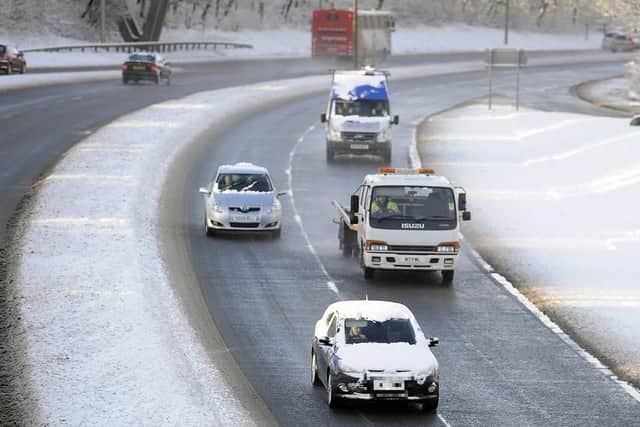 Motorists are advised to exercise extra caution when driving in cold and wintry conditions. (Library Image)