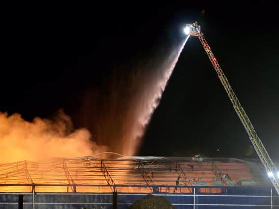 Firefighters battled into the night to bring the blaze under control. (Photo: McAuley Multimedia)
