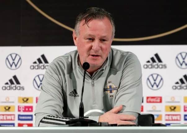 Northern Ireland manager Michael ONeill before tonights game in Germany. Pic by PressEye Ltd.