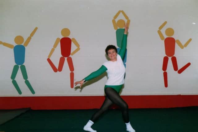 Marie going through her paces in1988.