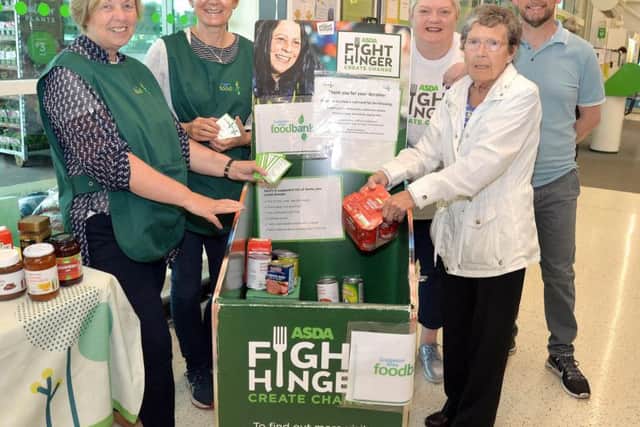 At a donation point in a Co Armagh supermarket