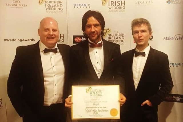 Rory, Paul and Stefan with their award