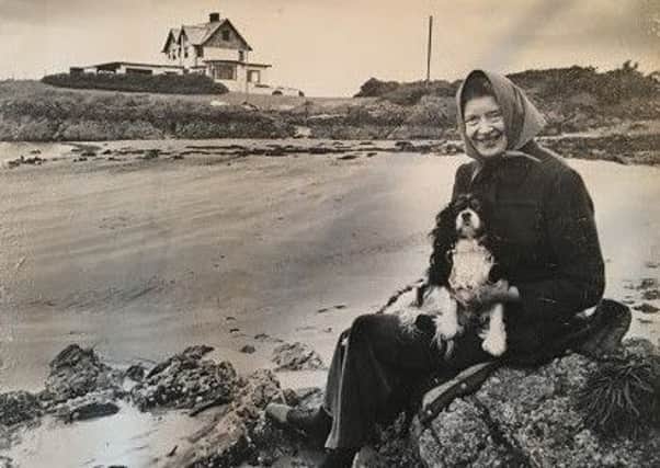 Lady Grylls' mother, Patricia Ford (Lady Fisher), pictured at her home, Portavo Point, which her father Sir Walter Smiles built.