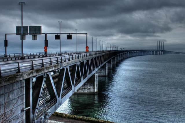 One version of the plan would be modelled on the Oresund Bridge (pictured) in Denmark. (Image by Hans Stolpe from Pixabay)