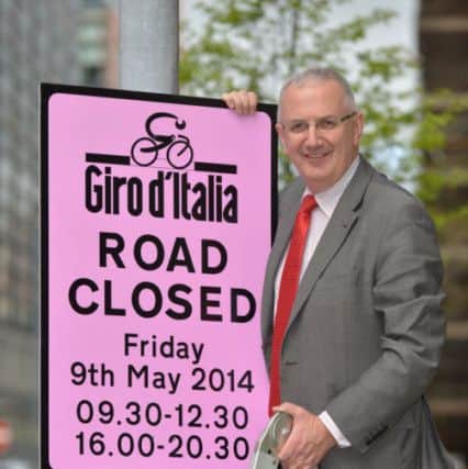 Transport Minister Danny Kennedy is urging people to use public transport during the Giro dItalia.