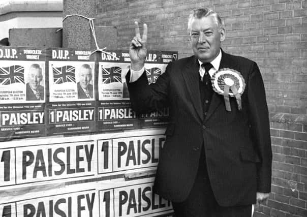 Rev Ian Paisley after voting in the European Election. PACEMAKER PRESS INTL. BELFAST