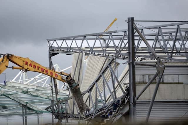 The West Stand had to be demolished