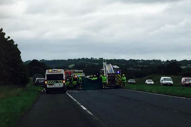 Scene of accident on Cookstown to Moneymore dual carriageway