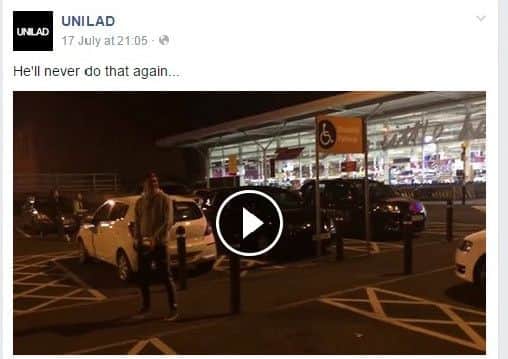The video taken at Lurgan's Tesco store, which now has over 2 million views online.