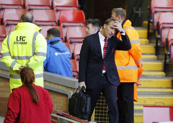 Brendan Rodgers was sacked by Liverpool on Sunday