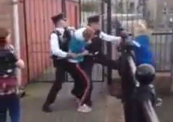 Teenage girls 'fighting with police' in Magherafelt