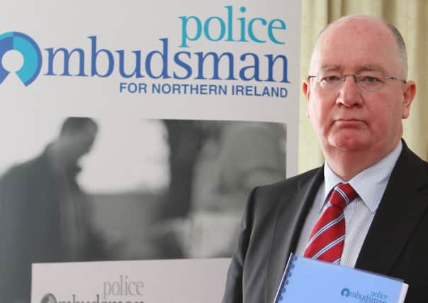 Police Ombudsman Dr Michael Maguire