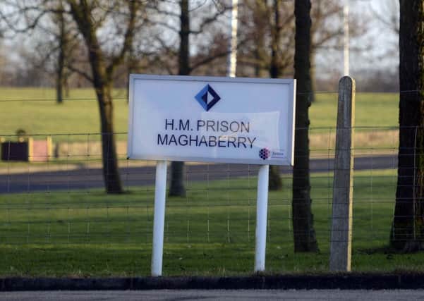 The incident happened in Maghaberry Prison on Sunday