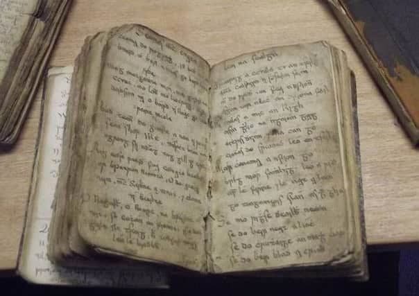 One of the historic manuscripts held in the St Malachy's College library
