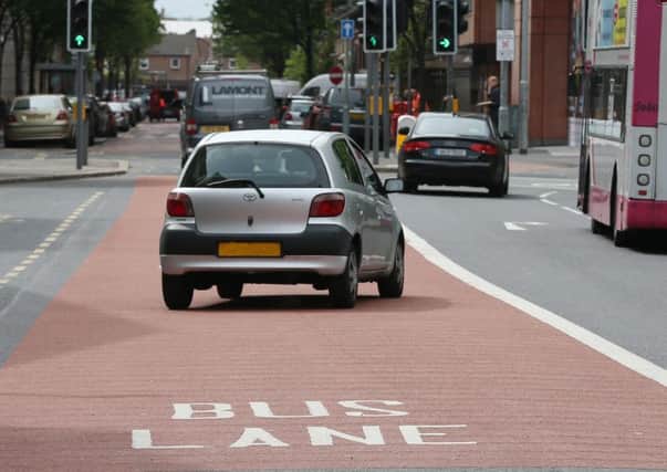 The DRD began issuing Belfast bus lane fines from June 22 last year
