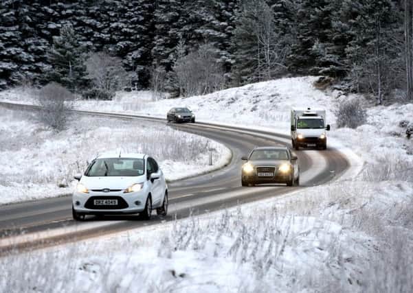 Poor driving conditions on the Shanes Hill Road between Larne and Ballymena. Picture: Darren Kidd / Press Eye