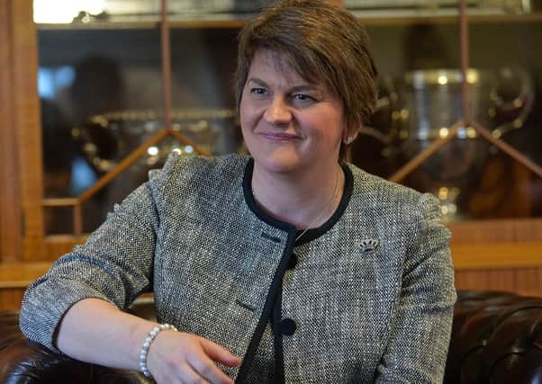 Democratic Unionist Party (DUP) leader Arlene Foster Northern Ireland's first minister.