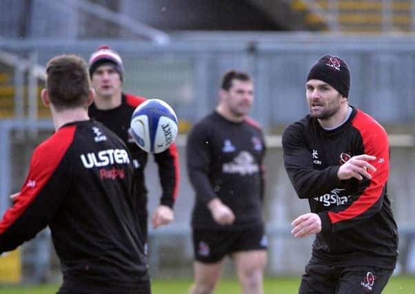 Ulster's Jared Payne during captain's run on Friday morning ahead of Saturday's game against Saracens