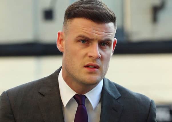 Footballer Anthony Stokes arrives at Dublin's Circuit Criminal Court, where he was due to appear over an alleged assault of an Elvis impersonator