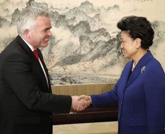Jonathan Bell MLA with China's vice-president Madam Liu Yandong